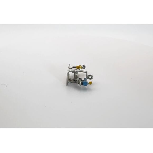 Vintage Sterling Silver See-Saw Charm with Painted Children - Picture 4 of 4